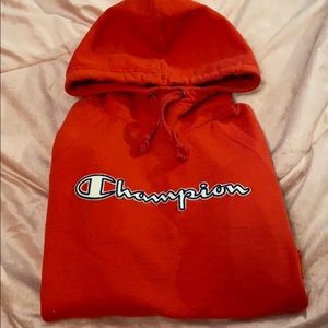 Champion Red Xs hoodie